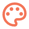 Art Icon | Orange Art Icon | Orange